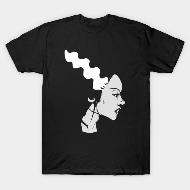 The Bride of Frankenstein T-Shirt by kndroguecrafts